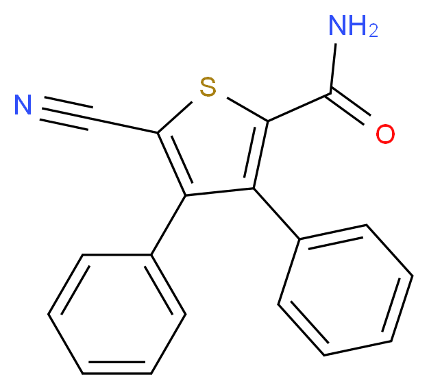 5-cyano-3,4-diphenylthiophene-2-carboxamide_Molecular_structure_CAS_70541-98-9)