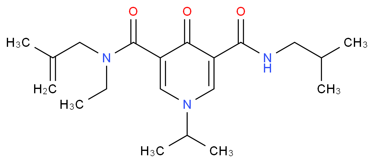 N-ethyl-N'-isobutyl-1-isopropyl-N-(2-methyl-2-propen-1-yl)-4-oxo-1,4-dihydro-3,5-pyridinedicarboxamide_Molecular_structure_CAS_)