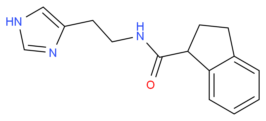 N-[2-(1H-imidazol-4-yl)ethyl]indane-1-carboxamide_Molecular_structure_CAS_)