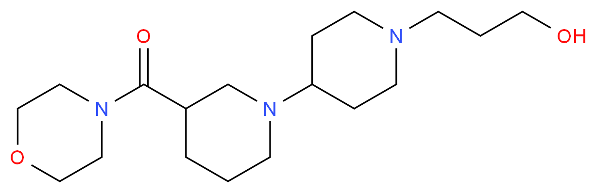3-[3-(morpholin-4-ylcarbonyl)-1,4'-bipiperidin-1'-yl]propan-1-ol_Molecular_structure_CAS_)