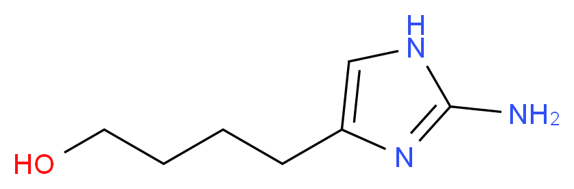 4-(2-AMINO-1H-IMIDAZOL-4-YL)-BUTAN-1-OL_Molecular_structure_CAS_)