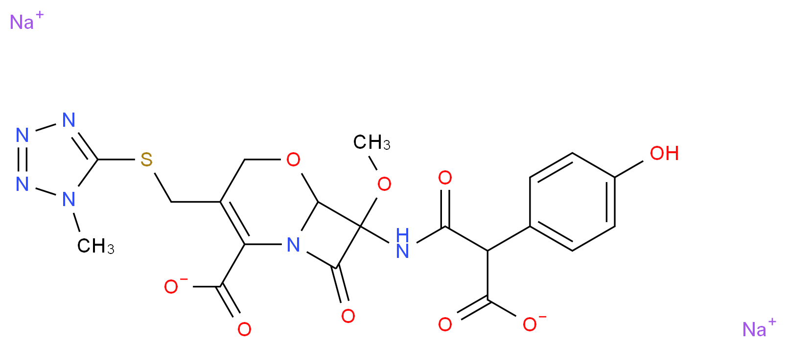 Moxalactam sodium salt_Molecular_structure_CAS_64953-12-4)