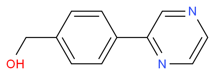 [4-(2-Pyrazinyl)phenyl]methanol_Molecular_structure_CAS_)