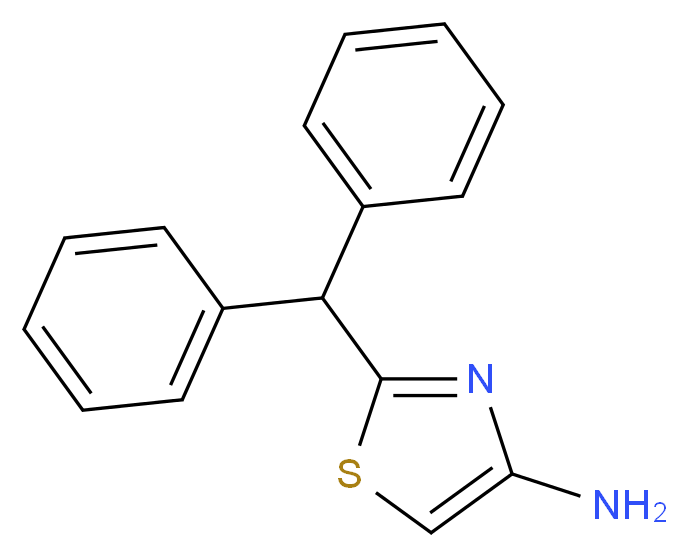 2-(diphenylmethyl)-1,3-thiazol-4-amine_Molecular_structure_CAS_425399-53-7)