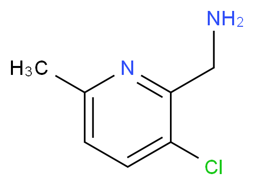 (3-chloro-6-methylpyridin-2-yl)methanamine_Molecular_structure_CAS_1060810-05-0)