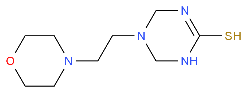 5-(2-Morpholin-4-ylethyl)-1,4,5,6-tetrahydro-1,3,5-triazine-2-thiol_Molecular_structure_CAS_)