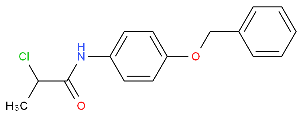 N-[4-(benzyloxy)phenyl]-2-chloropropanamide_Molecular_structure_CAS_)