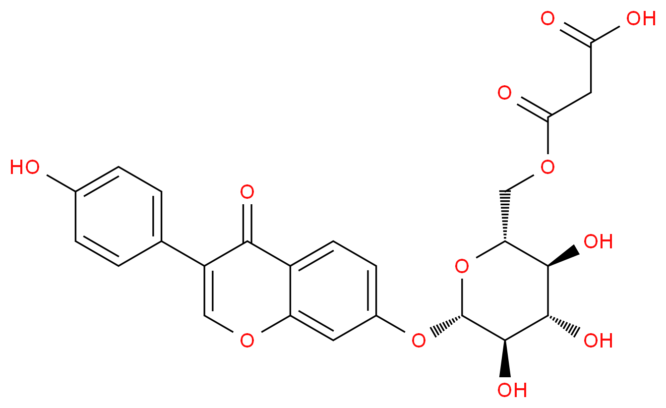 Daidzin 6''-O-Malonate_Molecular_structure_CAS_124590-31-4)