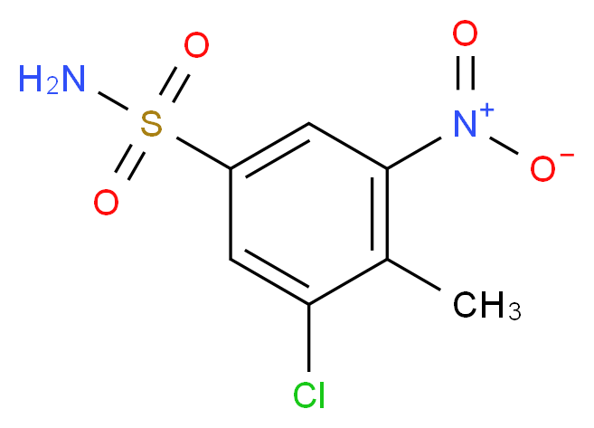 3-chloro-4-methyl-5-nitrobenzenesulfonamide_Molecular_structure_CAS_)