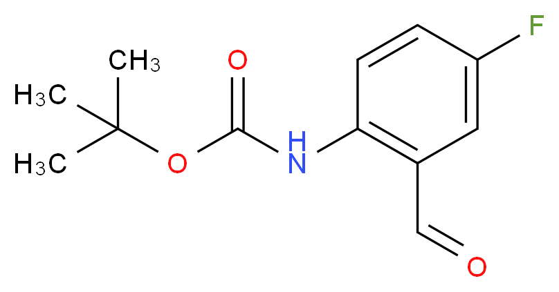 tert-Butyl 4-fluoro-2-formylphenylcarbamate 97%_Molecular_structure_CAS_)