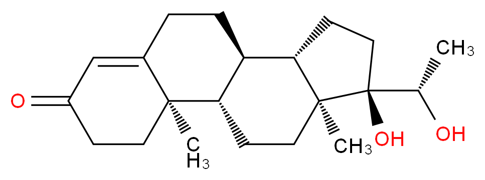 4-Pregnen-17α, 20α-diol-3-one_Molecular_structure_CAS_652-69-7)