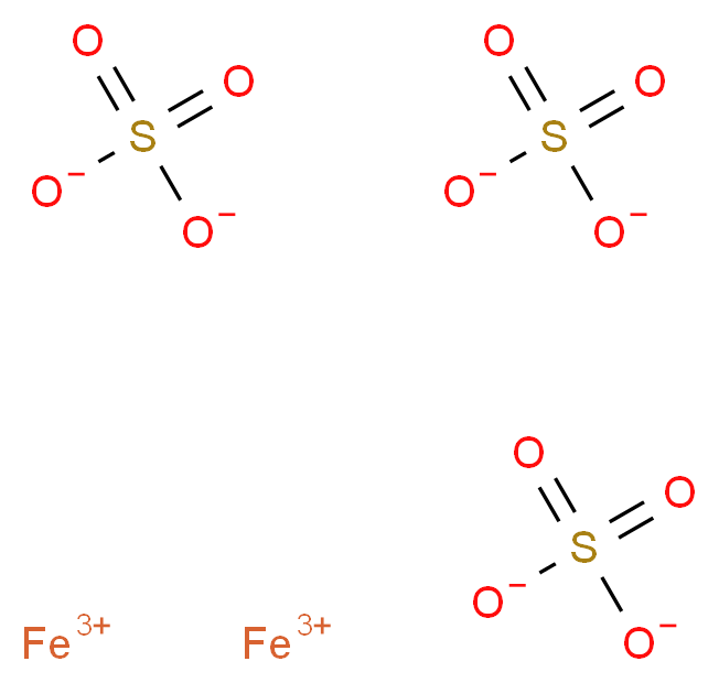 Iron(III) sulfate hydrate_Molecular_structure_CAS_15244-10-7)
