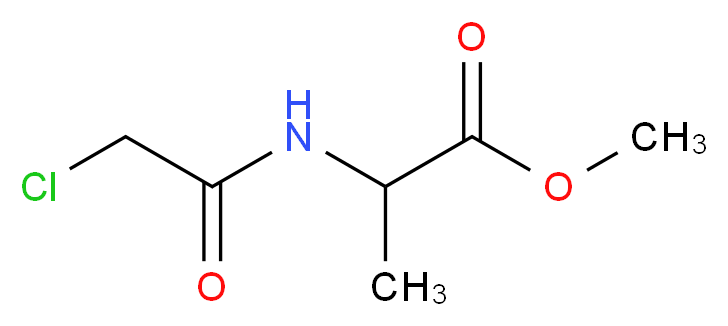 N-(Chloroacetyl)-DL-alanine Methyl Ester_Molecular_structure_CAS_153842-00-3)