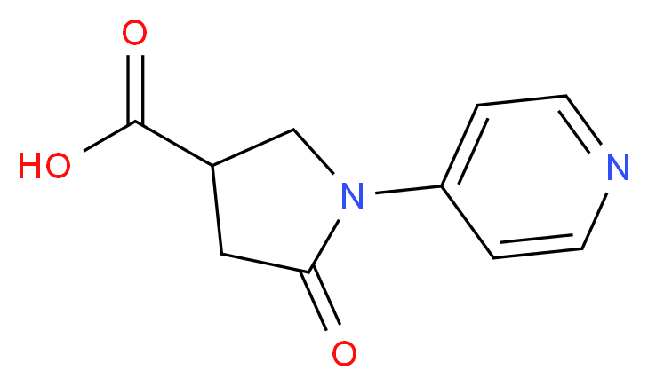 5-Oxo-1-pyridin-4-ylpyrrolidine-3-carboxylic acid 97%_Molecular_structure_CAS_)