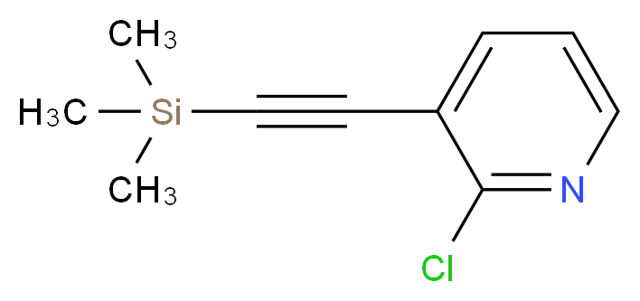 2-Chloro-3-trimethylsilanylethynyl-pyridine_Molecular_structure_CAS_470463-35-5)