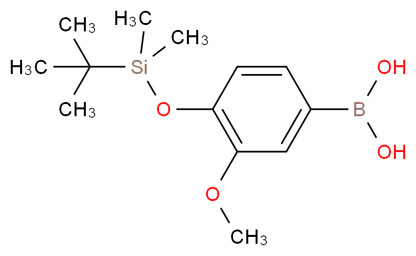 4-(tert-Butyldimethylsilyloxy)-3-methoxybenzeneboronic acid 98%_Molecular_structure_CAS_)