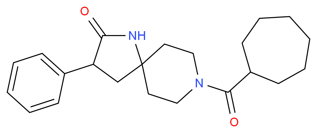 8-(cycloheptylcarbonyl)-3-phenyl-1,8-diazaspiro[4.5]decan-2-one_Molecular_structure_CAS_)