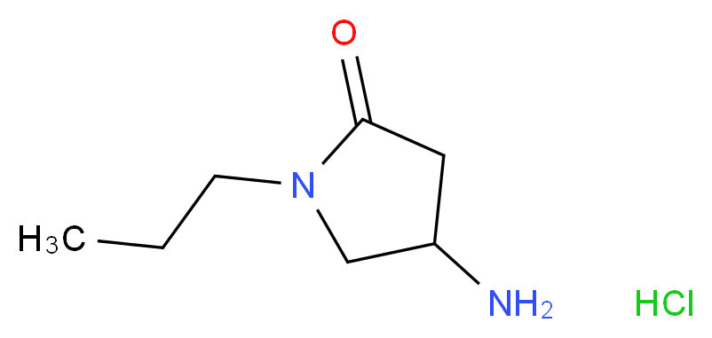 4-Amino-1-propylpyrrolidin-2-one hydrochloride_Molecular_structure_CAS_)