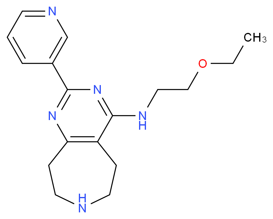 N-(2-ethoxyethyl)-2-pyridin-3-yl-6,7,8,9-tetrahydro-5H-pyrimido[4,5-d]azepin-4-amine_Molecular_structure_CAS_)