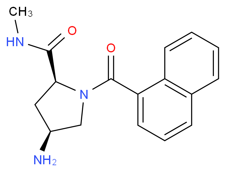 (2S,4S)-4-amino-N-methyl-1-(1-naphthoyl)pyrrolidine-2-carboxamide_Molecular_structure_CAS_)