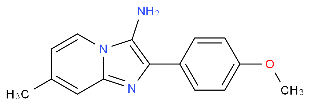 2-(4-methoxyphenyl)-7-methylimidazo[1,2-{a}]pyridin-3-amine_Molecular_structure_CAS_)