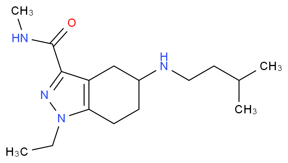 1-ethyl-N-methyl-5-[(3-methylbutyl)amino]-4,5,6,7-tetrahydro-1H-indazole-3-carboxamide_Molecular_structure_CAS_)