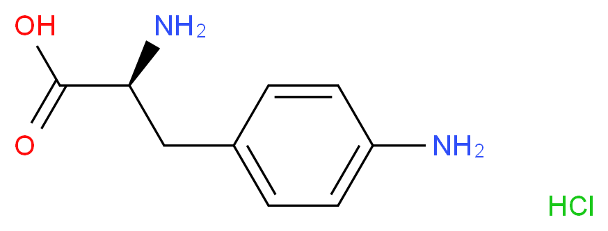 p-Amino-L-phenylalanine HydrochlorideSee: A622376_Molecular_structure_CAS_62040-55-5)