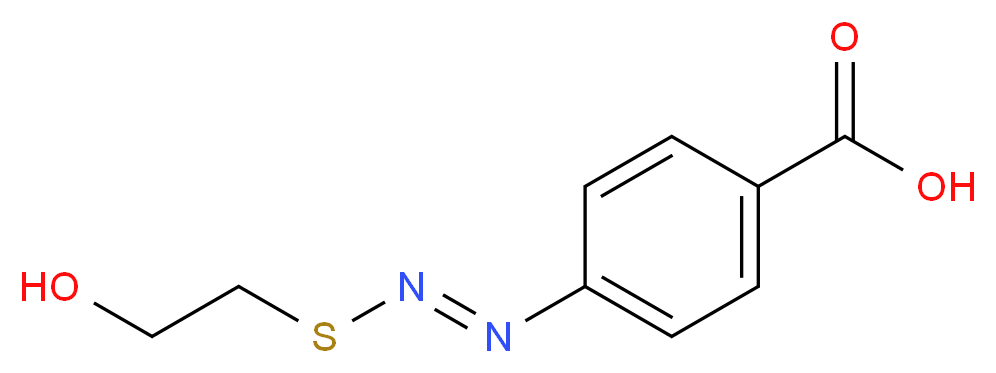 (E)-4-((2-Hydroxyethylthio)diazenyl)benzoic acid_Molecular_structure_CAS_331837-01-5)