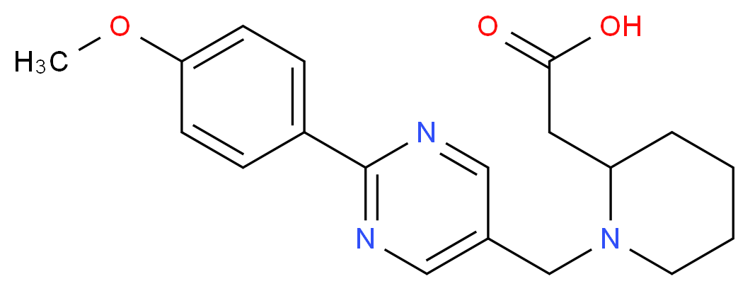(1-{[2-(4-methoxyphenyl)pyrimidin-5-yl]methyl}piperidin-2-yl)acetic acid_Molecular_structure_CAS_)