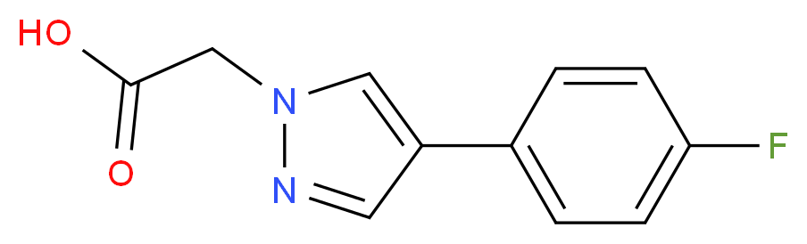 [4-(4-fluorophenyl)-1H-pyrazol-1-yl]acetic acid_Molecular_structure_CAS_)