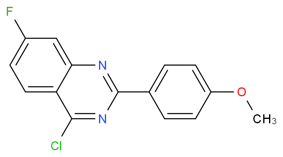 4-CHLORO-7-FLUORO-2-(4-METHOXY-PHENYL)-QUINAZOLINE_Molecular_structure_CAS_885277-27-0)