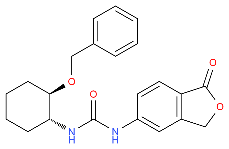 N-[(1R,2R)-2-(benzyloxy)cyclohexyl]-N'-(1-oxo-1,3-dihydro-2-benzofuran-5-yl)urea_Molecular_structure_CAS_)
