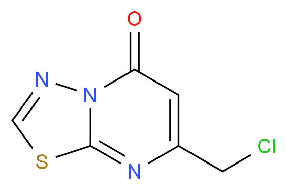 7-(chloromethyl)-5H-[1,3,4]thiadiazolo[3,2-a]pyrimidin-5-one_Molecular_structure_CAS_)