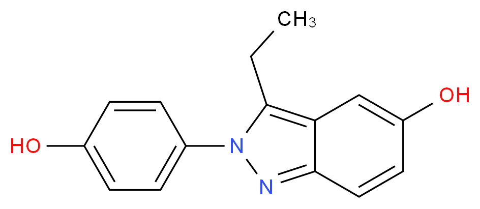 3-ETHYL-2-(4-HYDROXYPHENYL)-2H-INDAZOL-5-OL_Molecular_structure_CAS_)