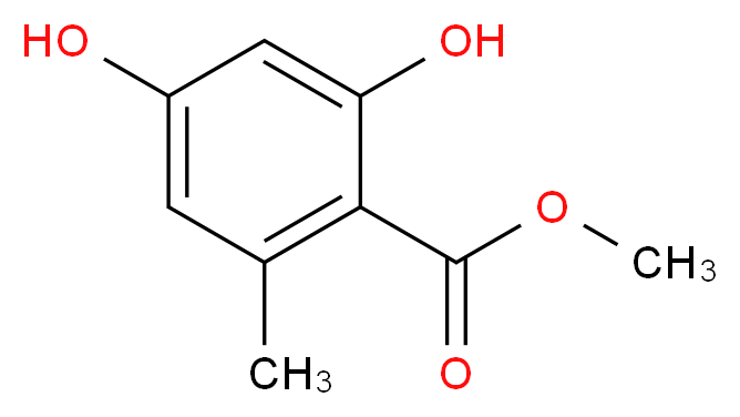 Methyl 2,4-dihydroxy-6-methylbenzoate_Molecular_structure_CAS_3187-58-4)