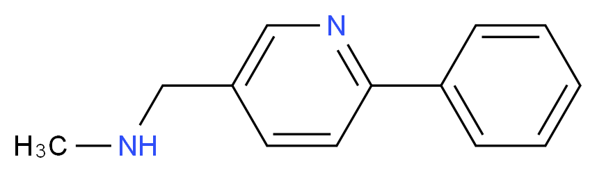 N-methyl(6-phenylpyrid-3-yl)methylamine_Molecular_structure_CAS_879896-40-9)
