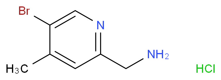 2-(Aminomethyl)-5-bromo-4-methylpyridine hydrochloride_Molecular_structure_CAS_)
