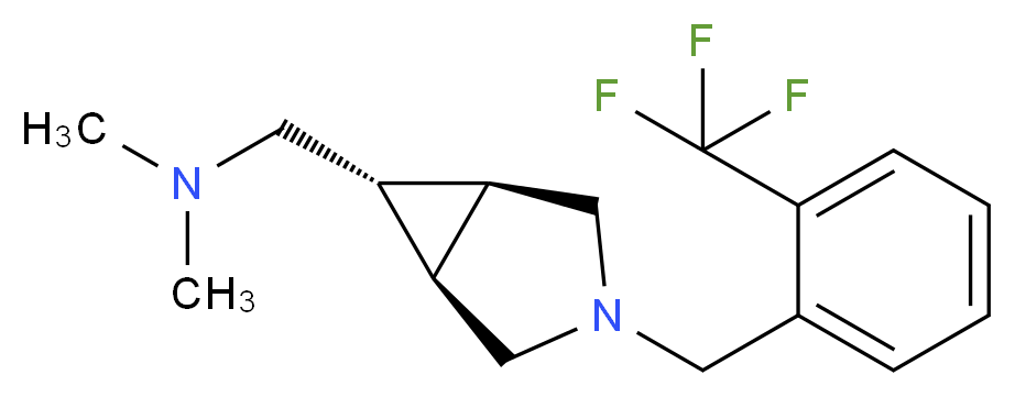 N,N-dimethyl-1-{(1R*,5S*,6r)-3-[2-(trifluoromethyl)benzyl]-3-azabicyclo[3.1.0]hex-6-yl}methanamine_Molecular_structure_CAS_)