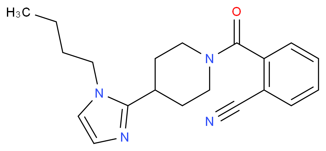 2-{[4-(1-butyl-1H-imidazol-2-yl)piperidin-1-yl]carbonyl}benzonitrile_Molecular_structure_CAS_)