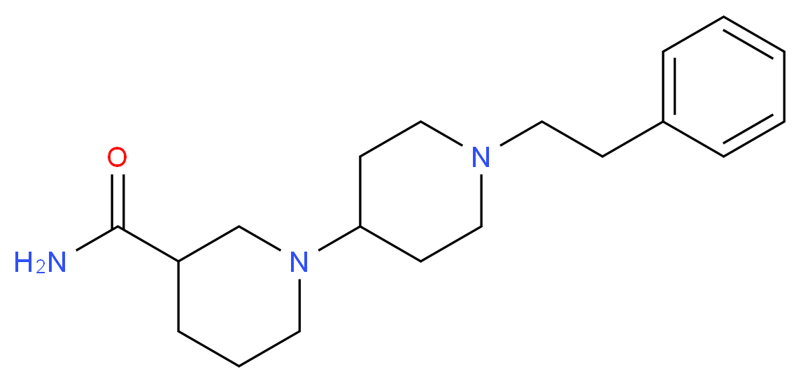 1'-(2-phenylethyl)-1,4'-bipiperidine-3-carboxamide_Molecular_structure_CAS_)
