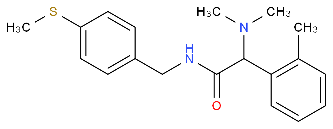 2-(dimethylamino)-2-(2-methylphenyl)-N-[4-(methylthio)benzyl]acetamide_Molecular_structure_CAS_)