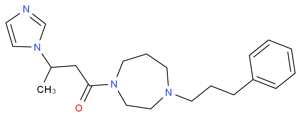 1-[3-(1H-imidazol-1-yl)butanoyl]-4-(3-phenylpropyl)-1,4-diazepane_Molecular_structure_CAS_)