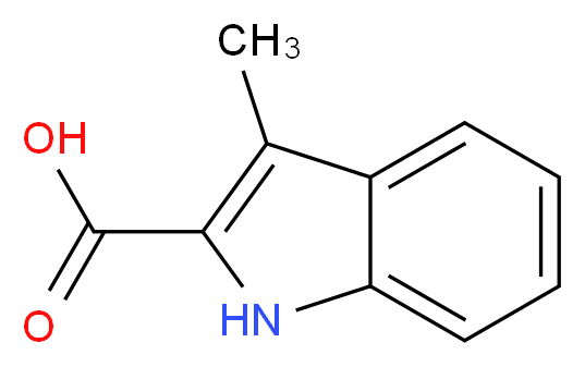 3-Methyl-1H-indole-2-carboxylic acid_Molecular_structure_CAS_10590-73-5)