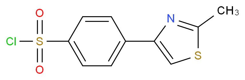 4-(2-Methyl-1,3-thiazol-4-yl)benzenesulphonyl chloride 97%_Molecular_structure_CAS_852180-73-5)