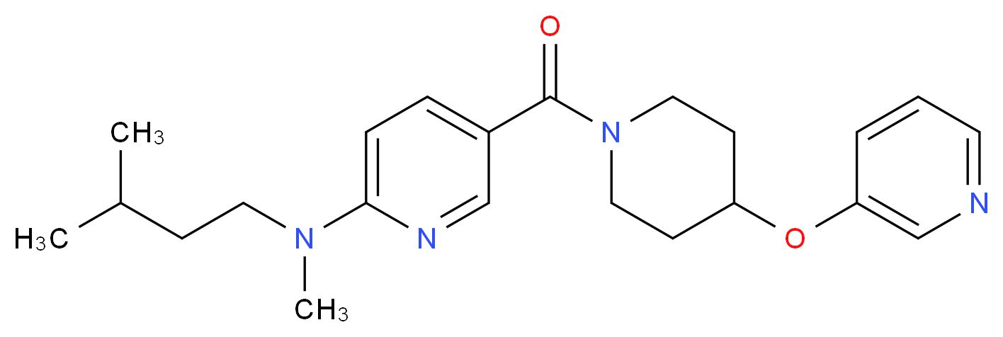 N-methyl-N-(3-methylbutyl)-5-{[4-(3-pyridinyloxy)-1-piperidinyl]carbonyl}-2-pyridinamine_Molecular_structure_CAS_)