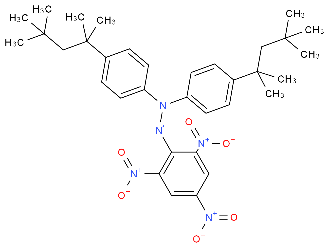 2,2-Di(4-tert-octylphenyl)-1-picrylhydrazyl, free radical_Molecular_structure_CAS_84077-81-6)