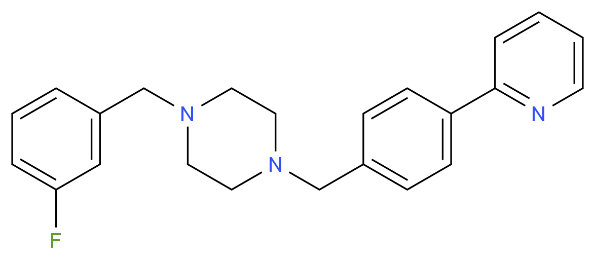 1-(3-fluorobenzyl)-4-[4-(2-pyridinyl)benzyl]piperazine_Molecular_structure_CAS_)