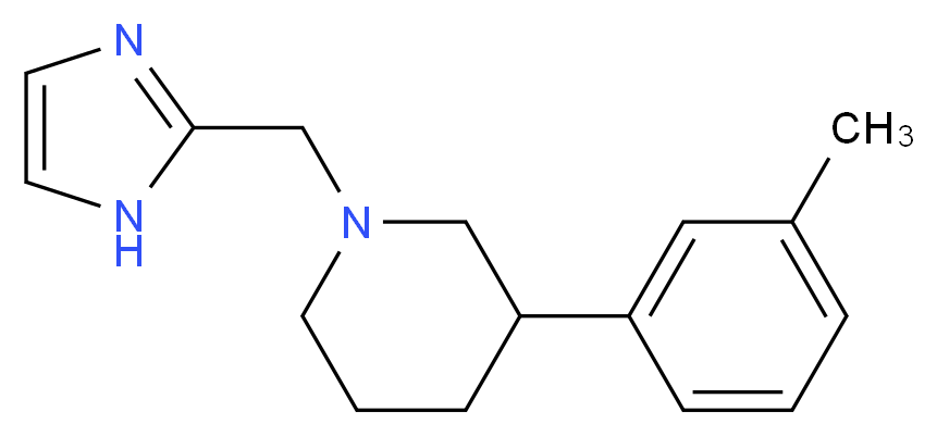 1-(1H-imidazol-2-ylmethyl)-3-(3-methylphenyl)piperidine_Molecular_structure_CAS_)