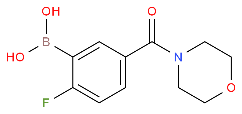 2-Fluoro-5-(4-morpholinylcarbonyl)benzeneboronic acid_Molecular_structure_CAS_1072951-41-7)