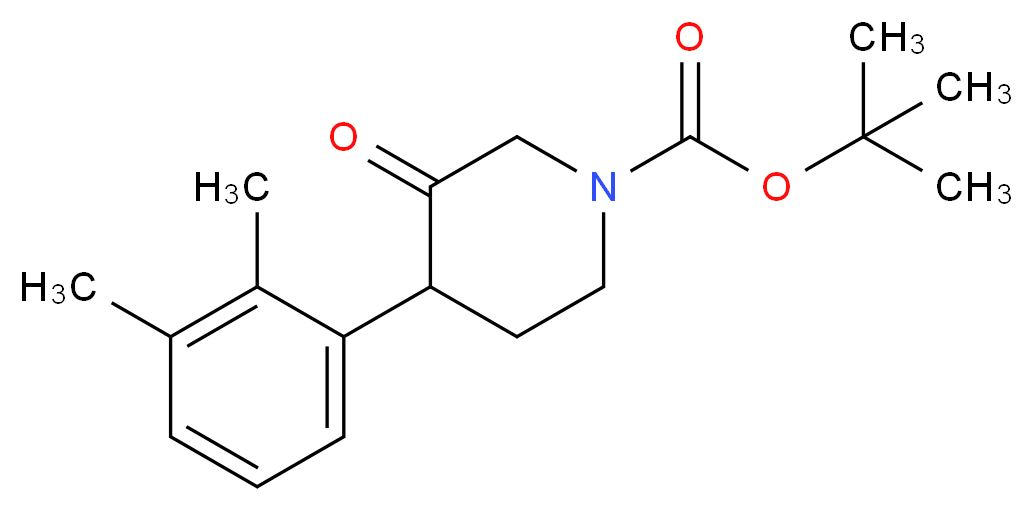 tert-butyl 4-(2,3-dimethylphenyl)-3-oxopiperidine-1-carboxylate_Molecular_structure_CAS_)